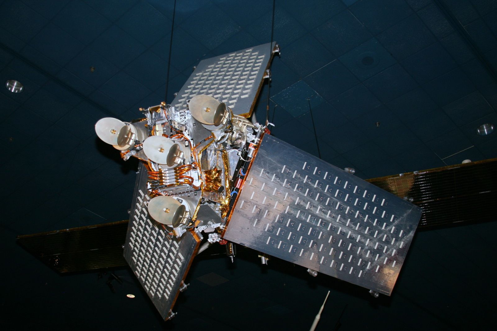 A picture of a modular satellite.