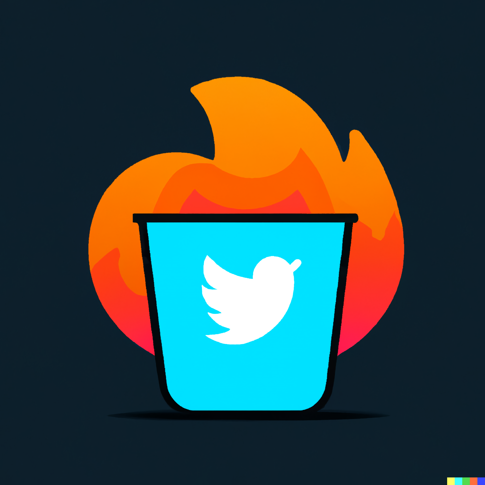 Twitter as a dumpster fire.