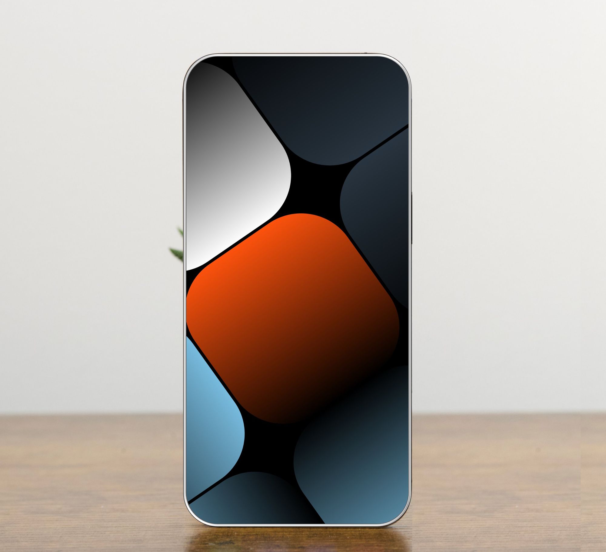 Concept illustration of iPhone 15 Pro with slimmer bezels 