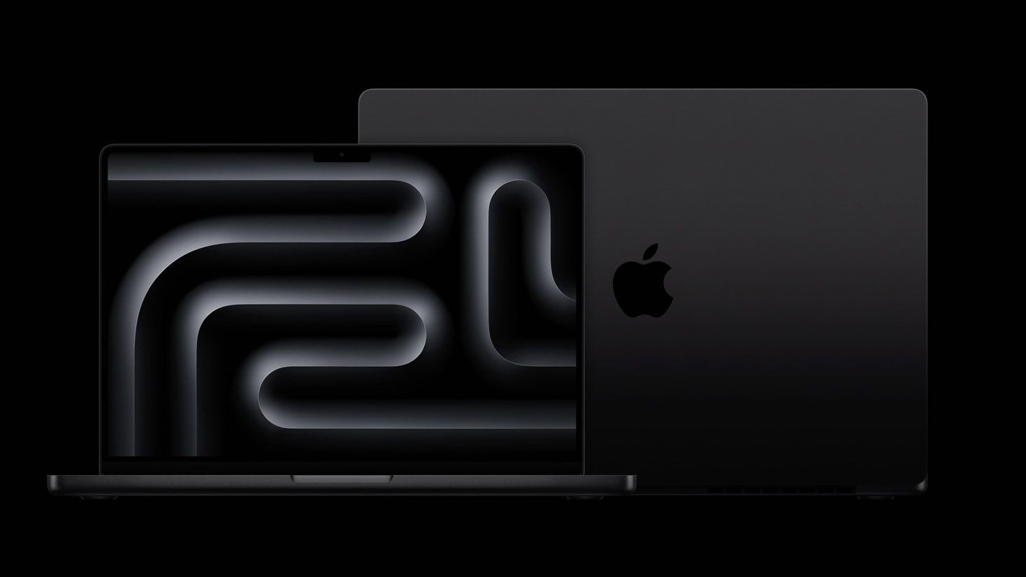 Apple MacBook Pro in black. 