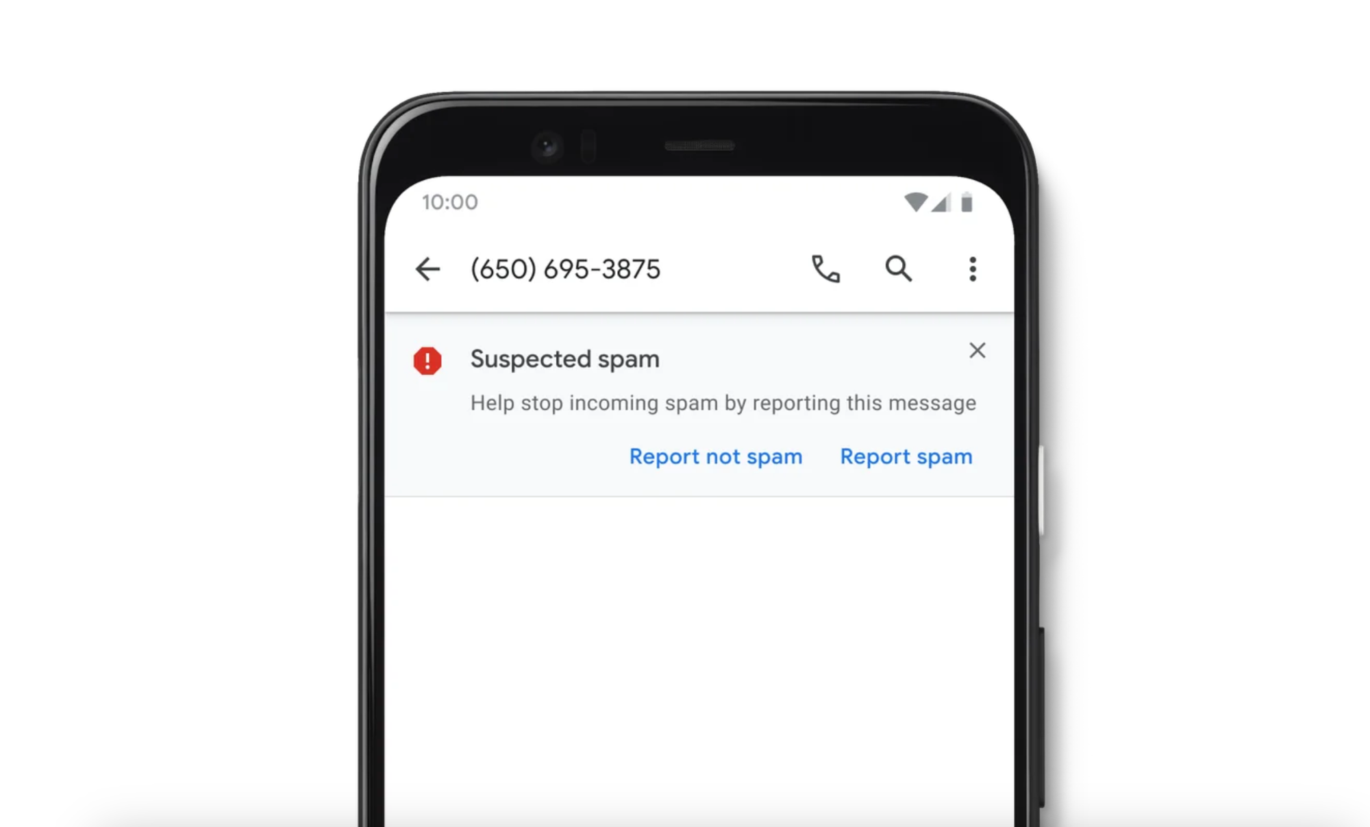 Blocking spam in Google Messages