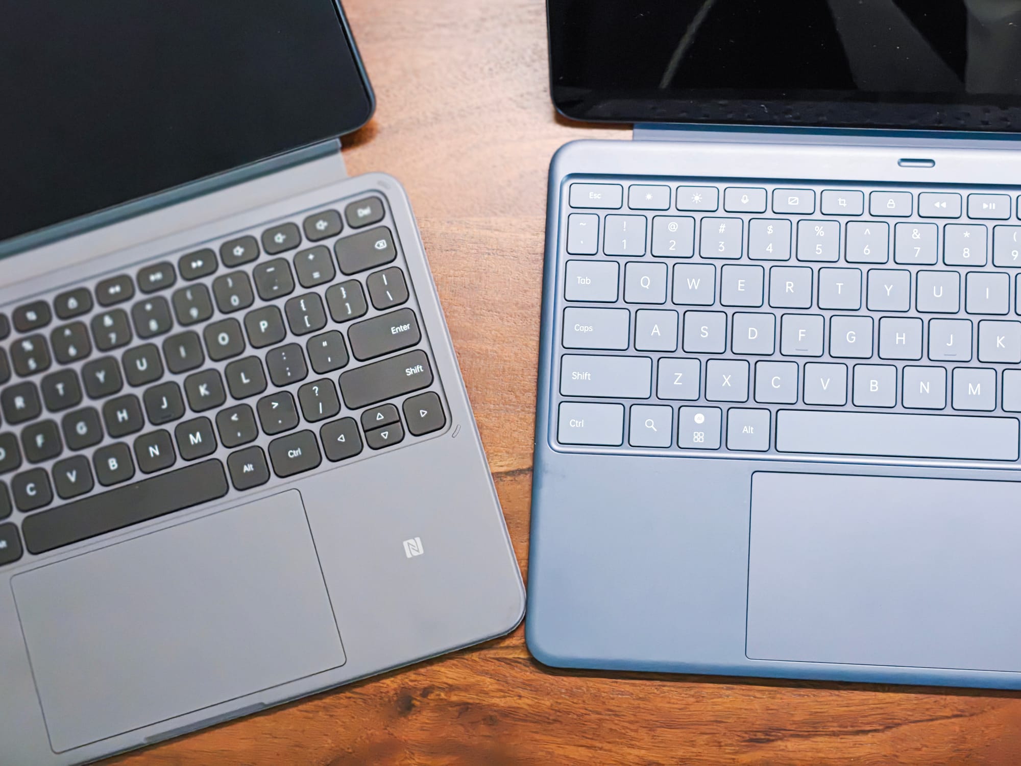Improved keyboard case on the OnePlus Pad 3 with large keys, courtesy of Athenil Media