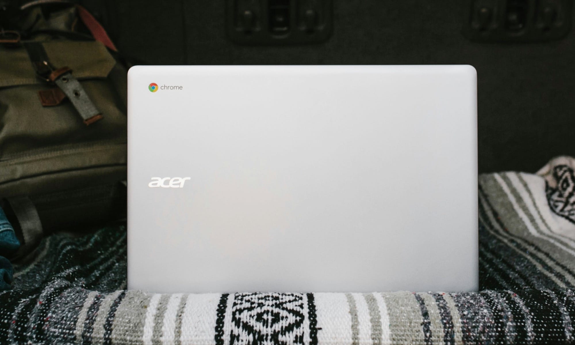 Rear view of a Chromebook