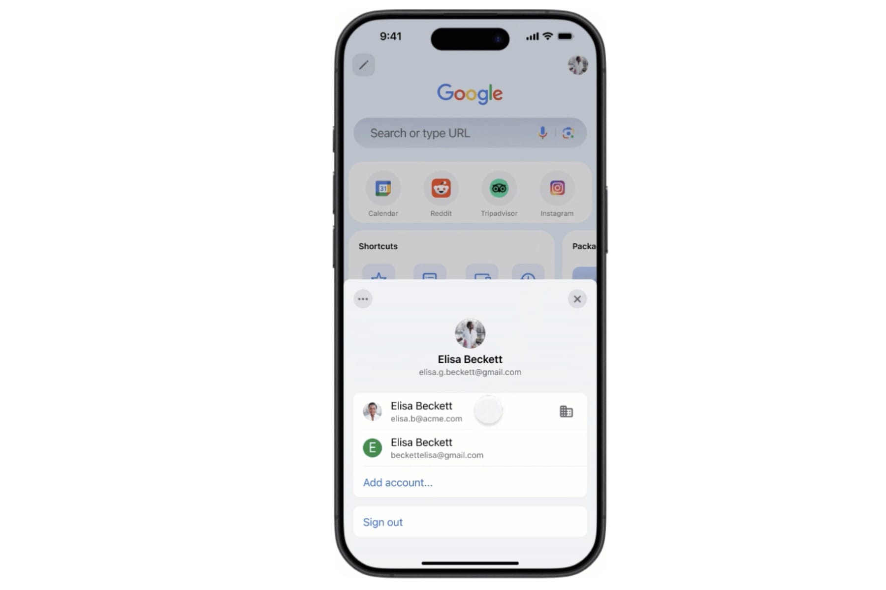 Profile switching on iPhone