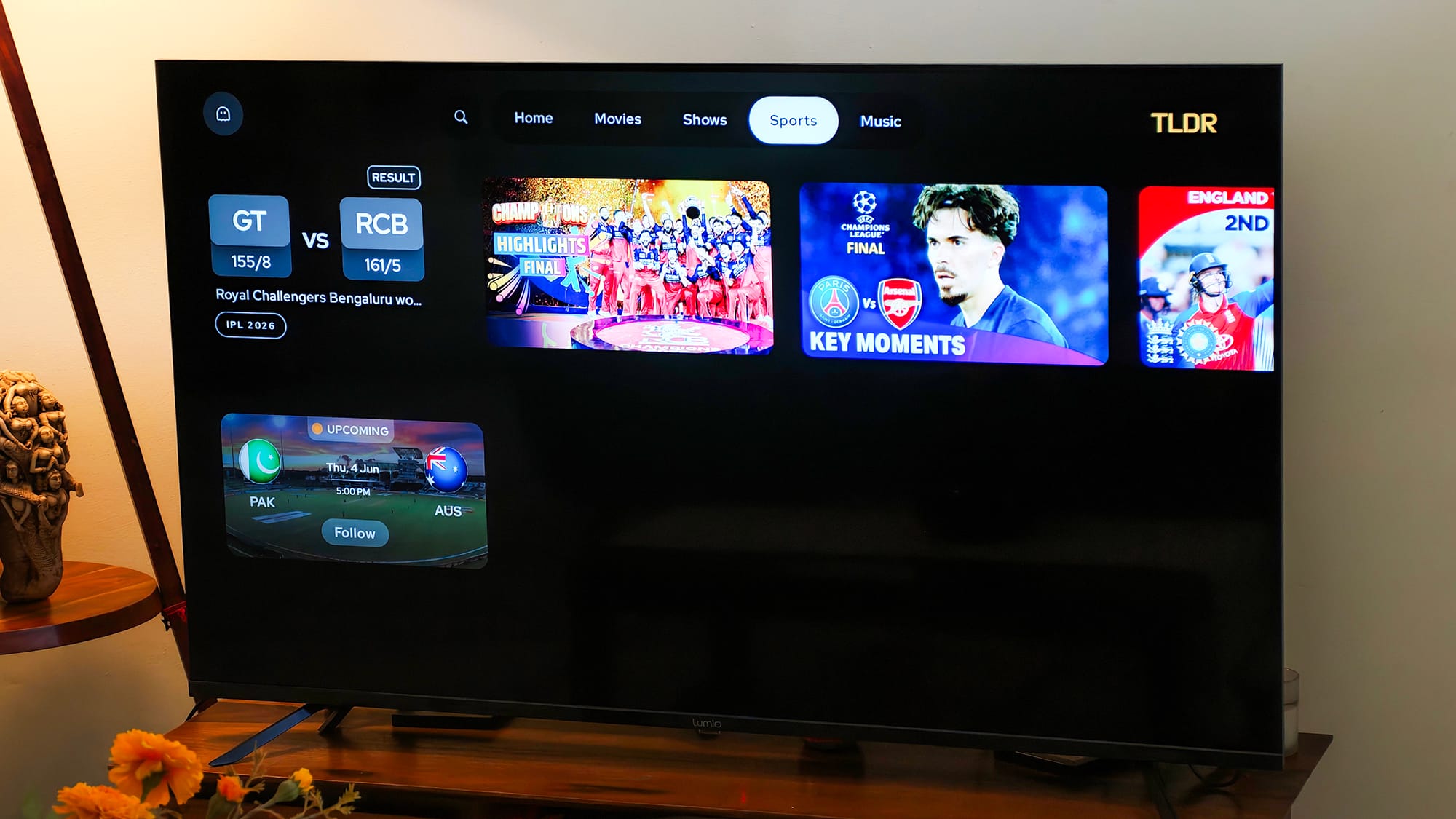 Lumio Vision 9 55-inch QD-Mini LED TV.