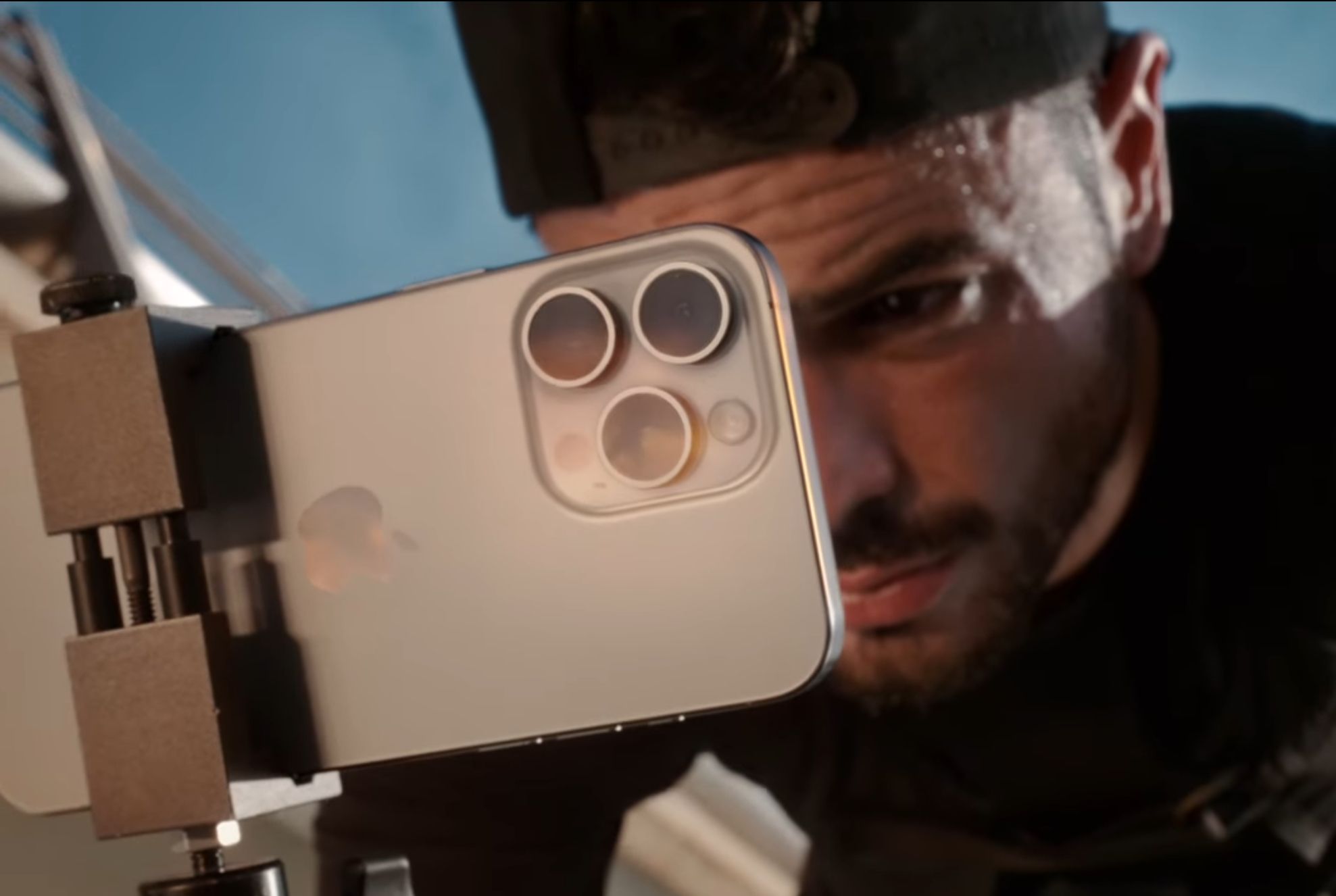Rear face of iPhone 15 Pro