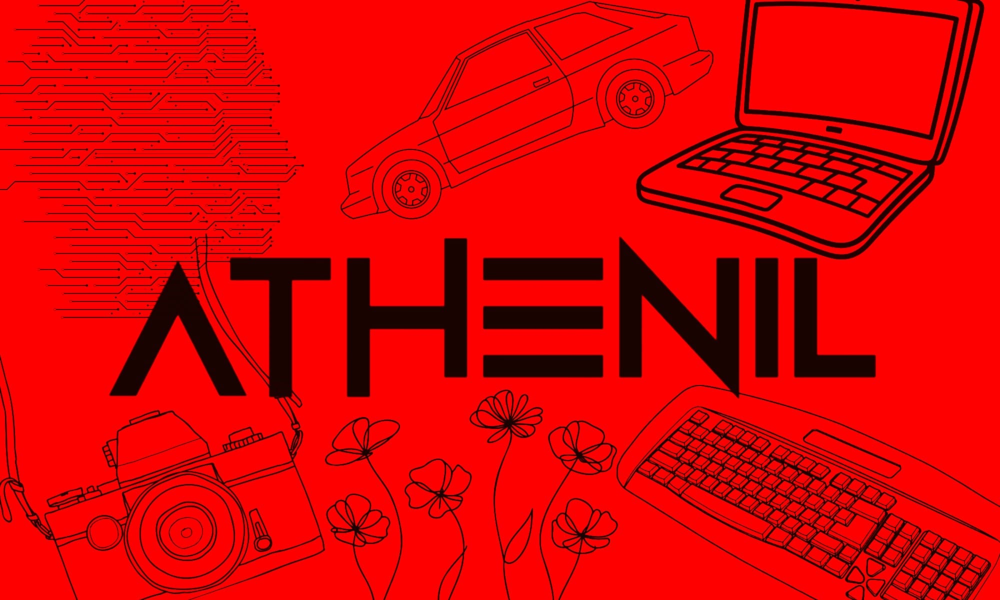 Poster for Athenil Bites news updates. 