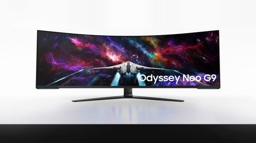 Samsung's new Odyssey Neo G9 curved gaming monitor.