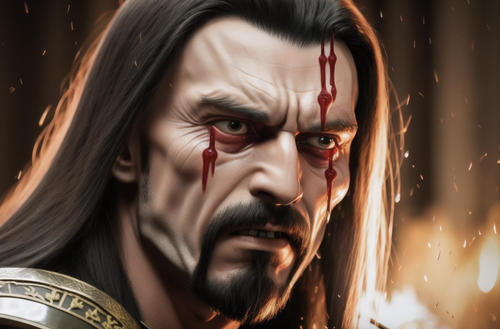 Illustration of Vlad The Impaler aka Dracula.
