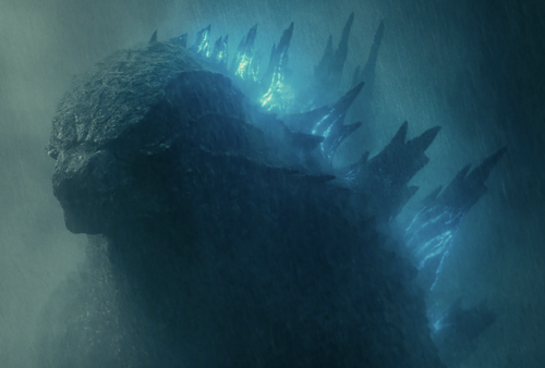 Godzilla ready to attack.