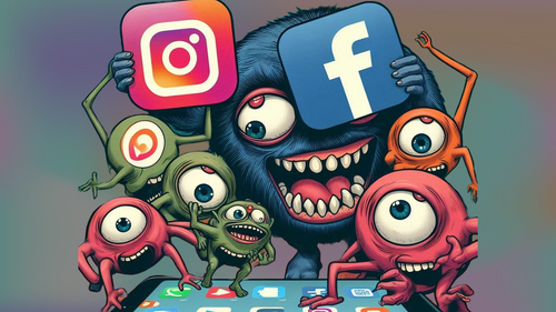 Facebook and Meta monsters.