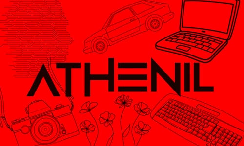 Poster for Athenil Bites news updates. 