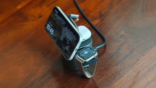 This versatile charging dock with MagSafe never leaves my sides