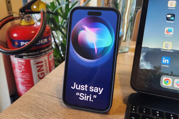 Siri interface on an iPhone 14 Pro 