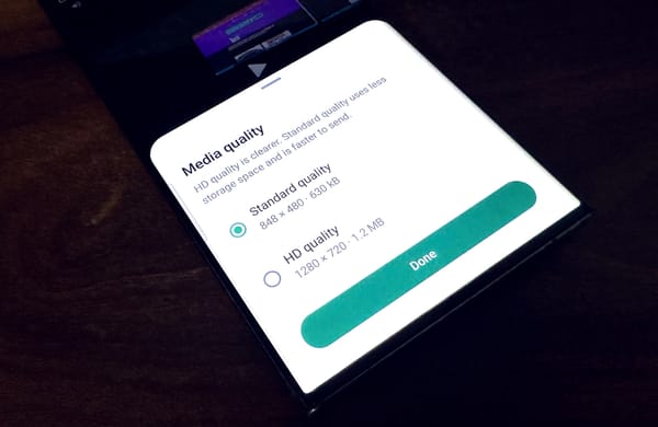 HD quality video sending on WhatsApp