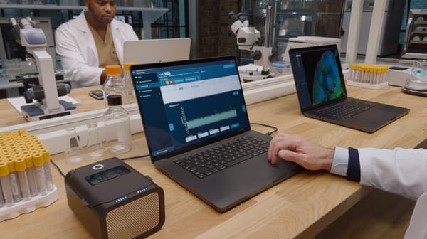 MacBook Pro in black color on a desk.