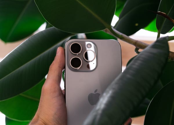 Rear shell of iPhone 15 Pro.
