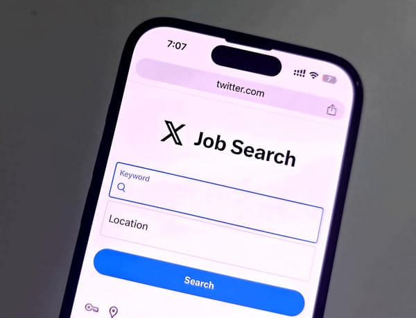 Job portal on X.