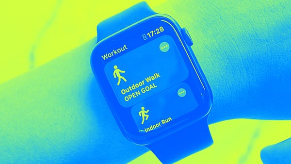 Person wearing Apple Watch